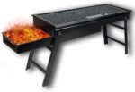 Portable Charcoal BBQ Grill Foldable | Outdoor Barbecue Grill with Removable Grill Net | Compact Charcoal Cooker for Camping, Picnic, Garden, Backyard & Travel - Image 8