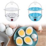Electric Egg Boiler 7 Eggs Capacity | 2 Layer Automatic Egg Cooker with Auto Shut-Off | Egg Boiler, Poacher & Food Steamer | Fast Cooking Breakfast Maker for Home Kitchen - Image 6