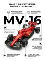 F1 Racing Car Die-Cast Model | Pull Back | Red - Image 3