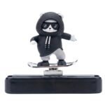 Skateboarding Panda Dashboard Figurine | PVC