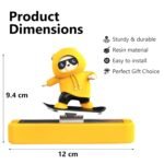 Skateboard Bear Car Dashboard Ornament | Blue - Image 2