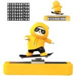 Skateboard Bear Car Dashboard Ornament | Blue - Image 4