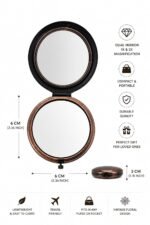 Vintage Floral Pocket Mirror | Dual Magnification - Image 2