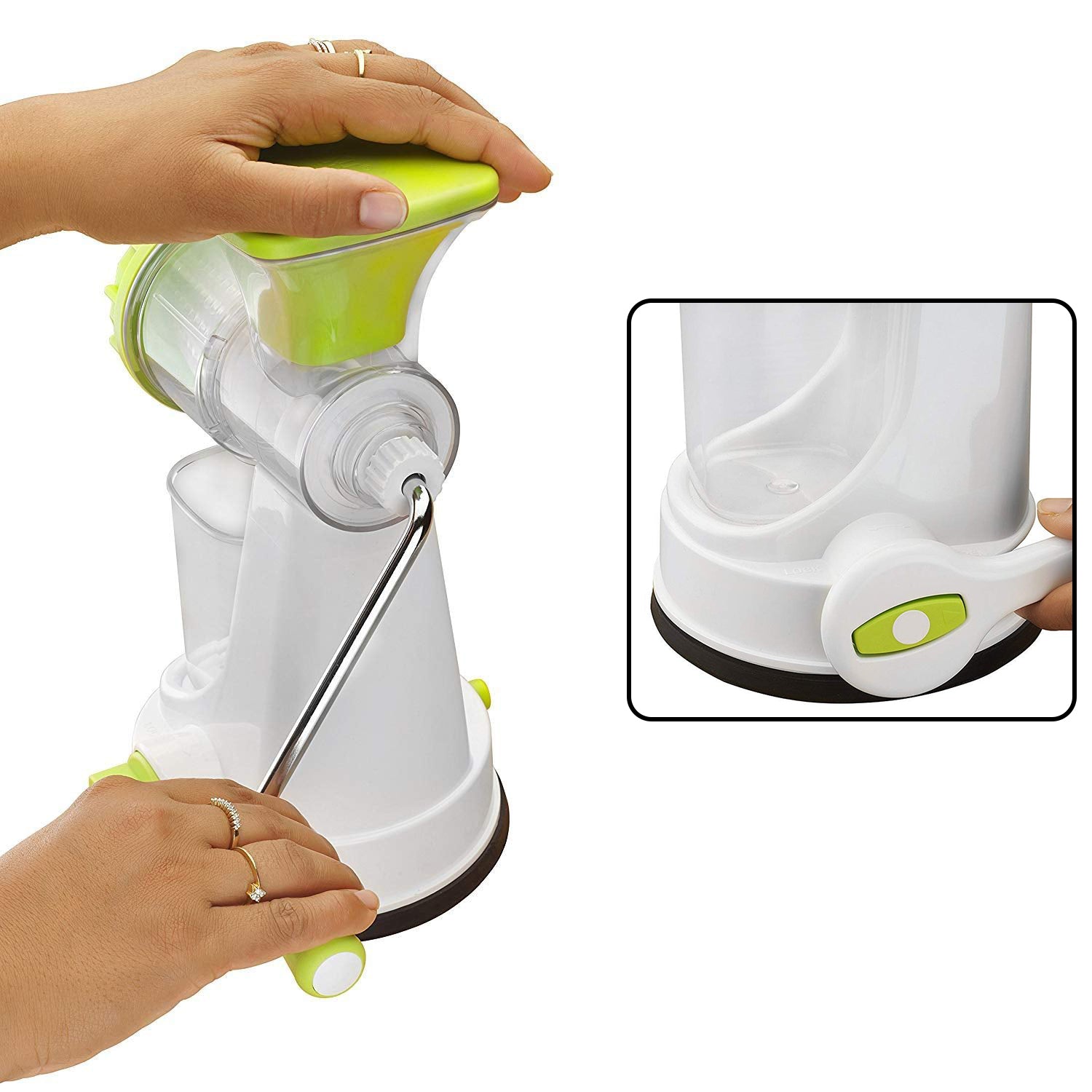 Kitchenware Plastic Hand Juicer New Smart Fruit & Vegetable Multipurpose Juicer (Color:Random Green,Blue,Red,Orange) ( Colors May Vary ) (Multicolor Pack of 1)