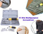 41-Piece Socket & Screwdriver Tool Kit with Ratchet Set | Carbon Steel Home Repair Toolkit with 1/4" & 3/8" Drive Sockets | DIY Maintenance & Household Tool Set with Carry Case - Image 4