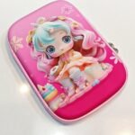Anime Girl EVA Pencil Case | 3-Layer | Pink - Image 5