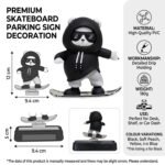 Skateboarding Panda Dashboard Figurine | PVC - Image 3