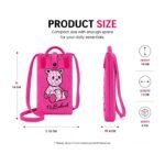 Teddy Bear Mini Crossbody Mobile Bag | Pink - Image 2
