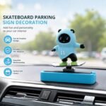Skateboarding Panda Dashboard Decoration | Ice Blue - Image 6