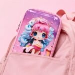 3D Anime Girl Pencil Case | Large Capacity | Pink - Image 2
