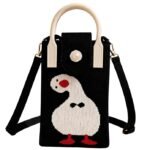 Goose Mini Canvas Crossbody Bag | Black