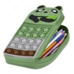 Panda Pop It Pencil Case | Silicone | Green - Image 4