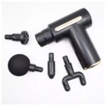 Deep Tissue Massager Gun | Cordless Percussion Body Massager with 4 Massage Heads & 6 Speed Levels | Muscle Recovery Massage Device for Neck, Back, Shoulder, Legs & Full Body | Black - Image 8