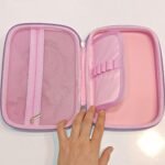 Anime Girl EVA Pencil Case | 3-Layer | Pink - Image 6