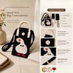 Goose Mini Canvas Crossbody Bag | Black - Image 3