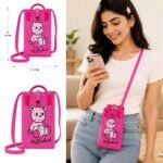 Teddy Bear Mini Crossbody Mobile Bag | Pink - Image 6