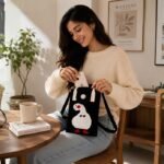 Goose Mini Canvas Crossbody Bag | Black - Image 5