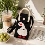 Goose Mini Canvas Crossbody Bag | Black - Image 7