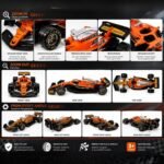 F1 Racing Car Die-Cast Toy | Pull Back | Orange - Image 4