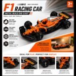 F1 Racing Car Die-Cast Toy | Pull Back | Orange - Image 5