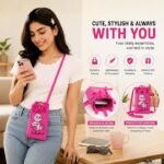 Teddy Bear Mini Crossbody Mobile Bag | Pink - Image 4
