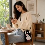 Goose Mini Canvas Crossbody Bag | Black - Image 6