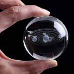 Crystal Ball Lamp with Wooden Base | 3D Galaxy LED Night Light | Celestial Crystal Sphere Table Lamp for Bedroom, Living Room & Home D?cor | Warm White Decorative Light | Transparent - Image 7