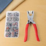 Snap Button Plier Kit with 100+ Assorted Metal Snap Fasteners | Heavy Duty Snap Press Tool Set for Fabric, Leather, Bags, Belts & DIY Crafts | Portable Fastening Repair Kit - Image 4