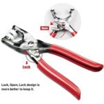 Snap Button Plier Kit with 100+ Assorted Metal Snap Fasteners | Heavy Duty Snap Press Tool Set for Fabric, Leather, Bags, Belts & DIY Crafts | Portable Fastening Repair Kit - Image 3