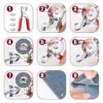Snap Button Plier Kit with 100+ Assorted Metal Snap Fasteners | Heavy Duty Snap Press Tool Set for Fabric, Leather, Bags, Belts & DIY Crafts | Portable Fastening Repair Kit - Image 7