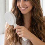 Self-Cleaning Hair Brush with Scalp Massager | One-Touch Hair Removal Detangling Brush | Air Cushion Paddle Brush for Wet & Dry Hair | Anti-Frizz Hair Care Brush for Women, Men & Kids - Image 4