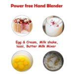 Quickslice Power-Free Jumbo Hand Blender | Manual Hand Beater & Egg Whisk | Stainless Steel Blade Kitchen Mixer for Eggs, Cream, Lassi, Milkshake & Batter | Heavy Duty Hand Blender - Image 7
