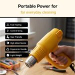 Heat Gun 2000W Hot Air Blower with Adjustable Temperature & Airflow | Fast Heating Electric Heat Gun for Paint Removal, Shrink Wrapping, DIY Crafts, Cable Heating & Industrial Applications - Image 4