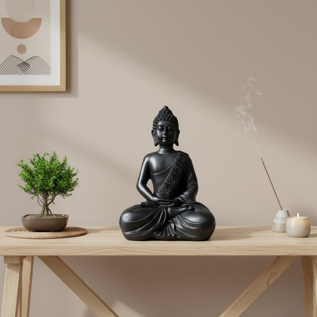 Meditating Sitting Buddha/Buddh/Gautam Buddha Statue/Lord Buddha Showpiece Idol/Figurine/Murti For Living Room,Gifting,Home & Office Decor