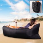Inflatable Air Lounger Sofa Chair with Carry Bag & Air Pump | Portable Waterproof Blow Up Lounge Chair for Camping, Beach, Garden & Indoor Use | Lightweight Inflatable Couch | Pink - Image 2