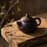 Matte Black Ceramic Tea Set with Teapot & 4 Cups | Traditional Oriental Tea Serving Set | Natural Clay Tea Pot Set for Green Tea, Herbal Tea, Oolong & Black Tea | Premium Gift Box | Black - Image 6