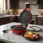 Mini Waffle Maker 4 Inch | Non-Stick Electric Waffle Maker Machine | Compact Waffle Iron for Waffles, Pancakes, Sandwiches, Hash Browns & Snacks | Fast Heating Breakfast Maker - Image 2