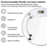 Digital Body Weight Scale with LCD Display | Electronic Weighing Machine for Home & Fitness Tracking | Tempered Glass Platform | High Precision Sensors | 180 kg Capacity | Black - Image 5
