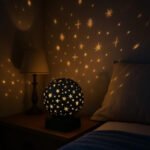Sky Projector Night Lamp | Globe Shaped LED Ambient Light with Star Pattern Projection | Decorative Table Lamp for Bedroom, Living Room & Home D?cor | Battery & Electric Operated | White - Image 8