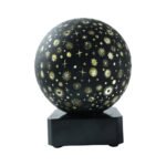 Sky Projector Night Lamp | Globe Shaped LED Ambient Light with Star Pattern Projection | Decorative Table Lamp for Bedroom, Living Room & Home D?cor | Battery & Electric Operated | White