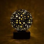 Sky Projector Night Lamp | Globe Shaped LED Ambient Light with Star Pattern Projection | Decorative Table Lamp for Bedroom, Living Room & Home D?cor | Battery & Electric Operated | White - Image 7
