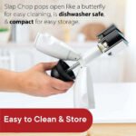 Manual Vegetable & Fruit Chopper with Stainless Steel Blades | Push Down Slap Chopper for Onion, Garlic, Nuts & Herbs | Hand Press Food Chopper with Container | Kitchen Vegetable Cutter - Image 8
