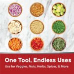 Manual Vegetable & Fruit Chopper with Stainless Steel Blades | Push Down Slap Chopper for Onion, Garlic, Nuts & Herbs | Hand Press Food Chopper with Container | Kitchen Vegetable Cutter - Image 5