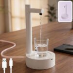 Automatic Water Dispenser Pump for Water Bottles | USB Rechargeable Portable Drinking Water Pump | One-Touch Electric Water Dispenser | Tabletop Water Bottle Pump for Home, Office & Kitchen - Image 4
