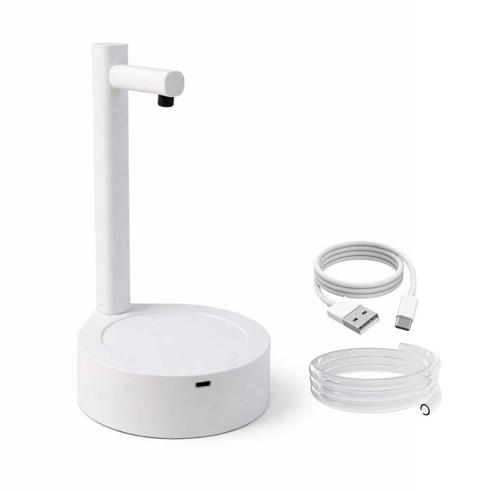 Smart-Table-Water-Dispenser-09.jpg Automatic Water Dispenser Pump for Water Bottles | USB Rechargeable Portable Drinking Water Pump | One-Touch Electric Water Dispenser | Tabletop Water Bottle Pump for Home, Office & Kitchen - Image 1