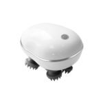 Electric Scalp Massager with 4 Detachable Massage Heads | USB Rechargeable Waterproof Head Massager | Silicone Bristle Relaxation Massager for Scalp, Neck, Shoulder & Body | IPX6 Waterproof | Black