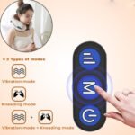 U-Shaped Electric Neck Massage Pillow | Rechargeable Cordless Neck & Shoulder Massager with Vibration Therapy | Soft Plush Travel Neck Cushion for Home, Office & Travel - Image 7