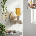 Wall Mount Liquid Soap Dispenser with Strong Suction Cup | No Drill Bathroom & Kitchen Soap Pump Dispenser | Refillable Transparent Soap Container for Hand Wash, Shampoo & Dishwashing Liquid - Image 3