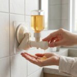 Wall Mount Liquid Soap Dispenser with Strong Suction Cup | No Drill Bathroom & Kitchen Soap Pump Dispenser | Refillable Transparent Soap Container for Hand Wash, Shampoo & Dishwashing Liquid - Image 2