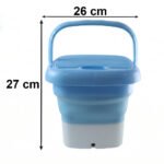 Mini Portable Washing Machine Foldable with Spin Basket | USB Electric Laundry Washer for Baby Clothes, Underwear & Socks | Compact Travel Washing Machine for Dorms, Apartments & Camping - Image 5